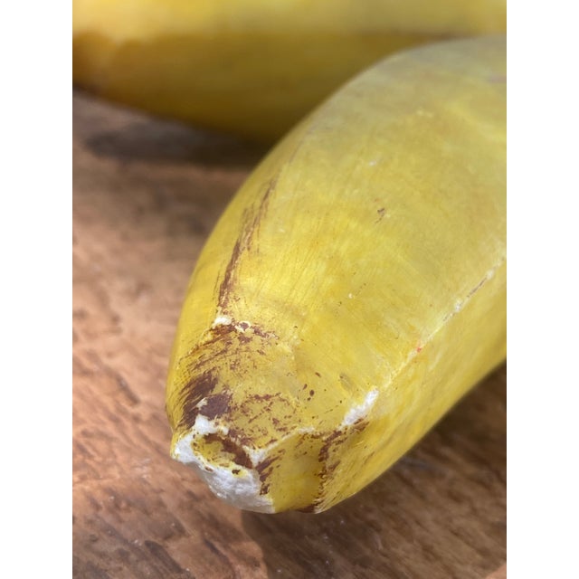 Andy Warhol-Style Carved Alabaster Banana Sculptures, Set of 2 For Sale - Image 10 of 12
