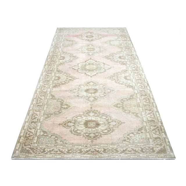 1960s Turkish Oushak Rug For Sale In Los Angeles - Image 6 of 6