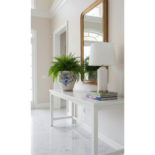 Large Italian Hand-Painted Majolica Cachepot / Planter For Sale - Image 9 of 10