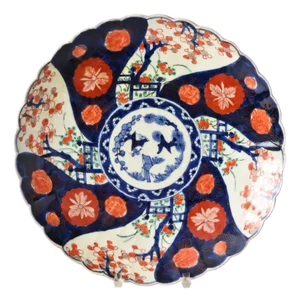Large Japanese Imari Porcelain Charger Plate, 1890s, Befos