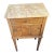 Antique Marble Top Bedside Table For Sale