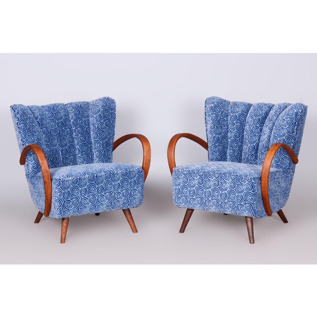 Czech Art Deco Armchairs by J. Halabala for Up Závody, 1930s, Set of 2 For Sale - Image 13 of 13