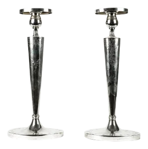 English Sterling Silver Candle Sticks