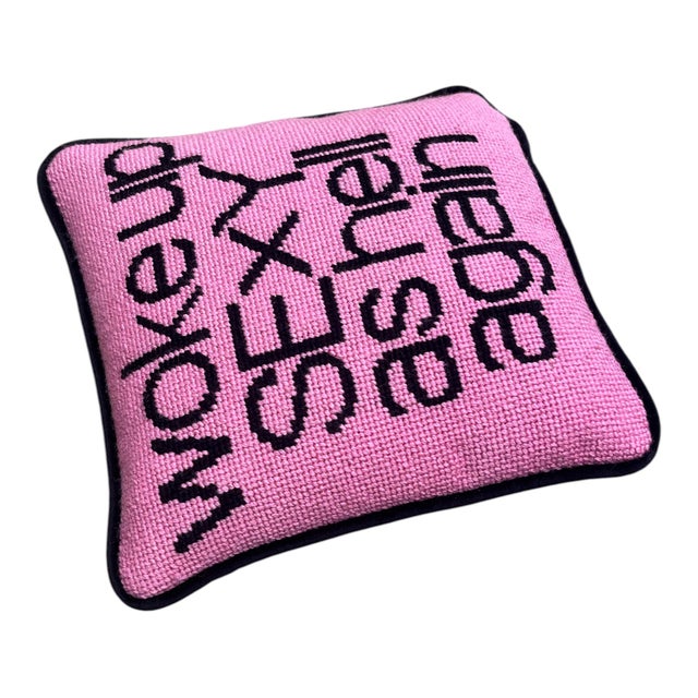 We know darlin'! Made to order needlepoint pillow is hand-embroidered by Cheryl Westbrook, Artist and Founder of Mommani...