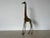 70"s Vintage Art Handmade Solid Brass Giraffe Sculpture/ Sold For Sale - Image 13 of 13