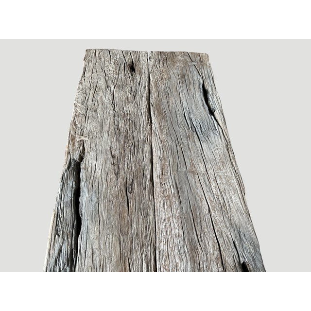 Andrianna Shamaris Wabi Sabi Teak Wood Coffee Table For Sale - Image 9 of 18