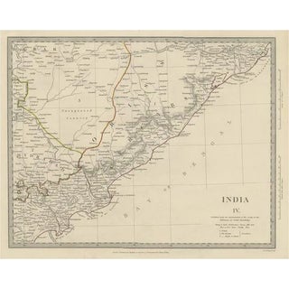 Antique Map of Eastern India, 1832 For Sale