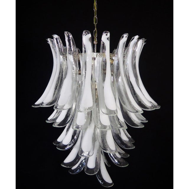 Vintage Italian Murano Chandelier in the style of Mazzega, 1990s For Sale - Image 15 of 18