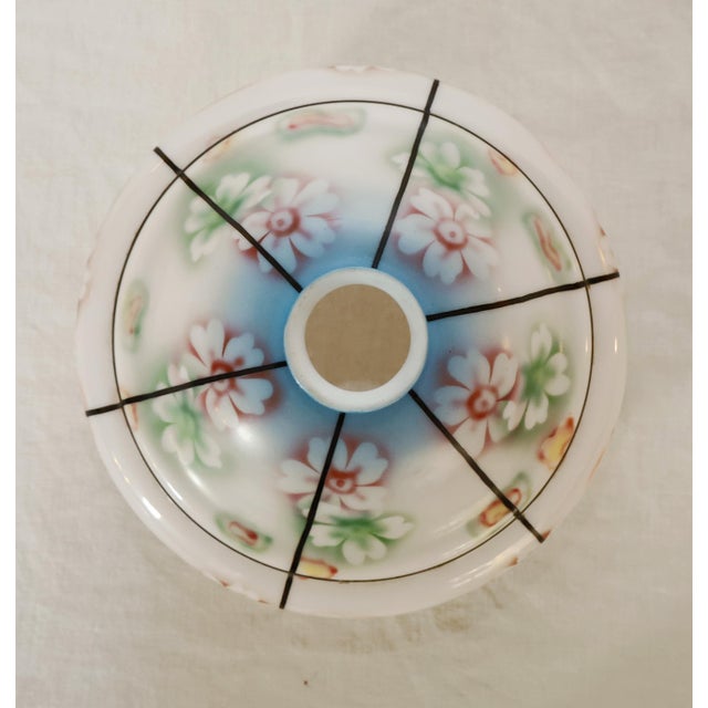 White Art Nouveau Pull Pendant Lamp, 1890s For Sale - Image 8 of 9