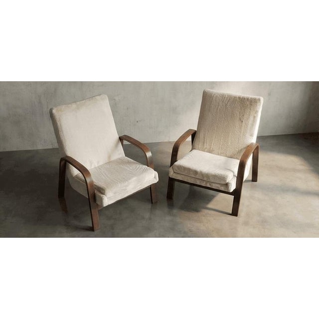 French Oak Armchairs, 1970s For Sale - Image 4 of 5