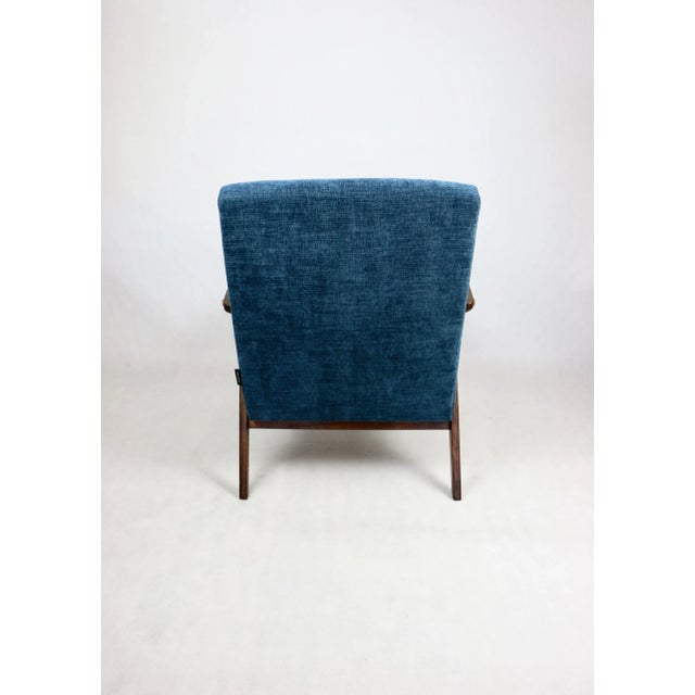 Vintage Denim Blue Armchair, 1970s For Sale - Image 6 of 10