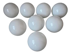 Opaline Glass Lamps, 1940s, Set of 8