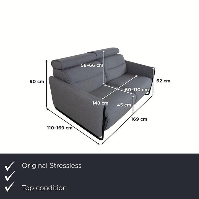 The Stressless Emily two-seater sofa is the ideal choice if you're looking for modern upholstered furniture that combines...