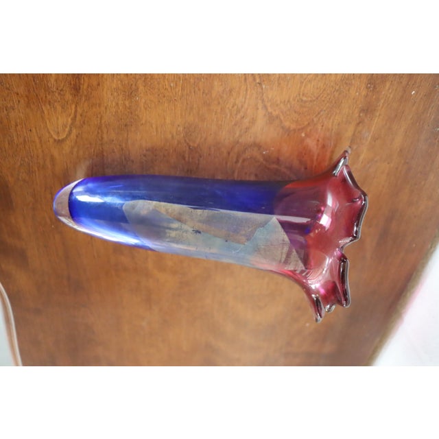 Art Glass Wall Pocket Vase For Sale In Philadelphia - Image 6 of 7