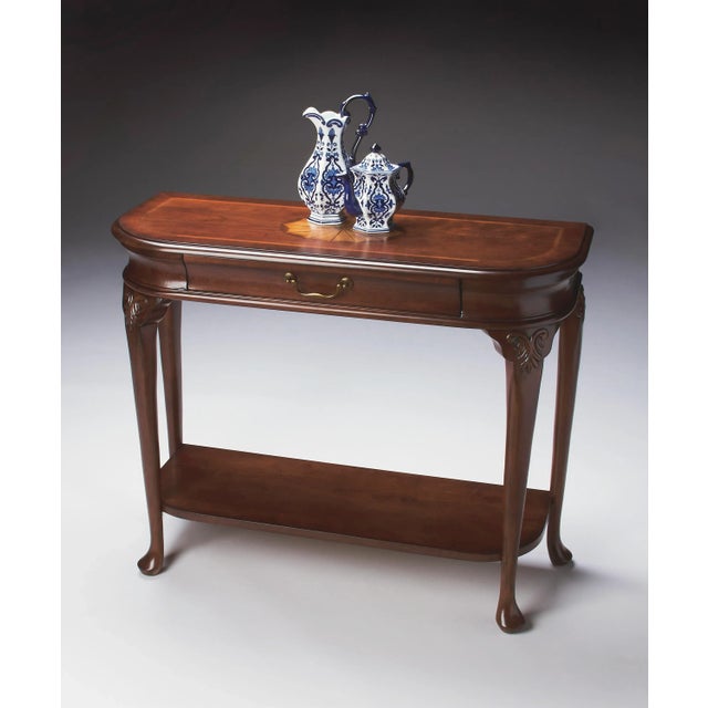 Ridgeland Console Table, Dark Brown For Sale In Chicago - Image 6 of 7