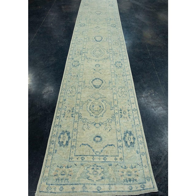 Turkish Oushak Runner Rug 2'10" x 16'6" #17908 Explore a curated collection of hallway runners, wool rugs, and handmade...