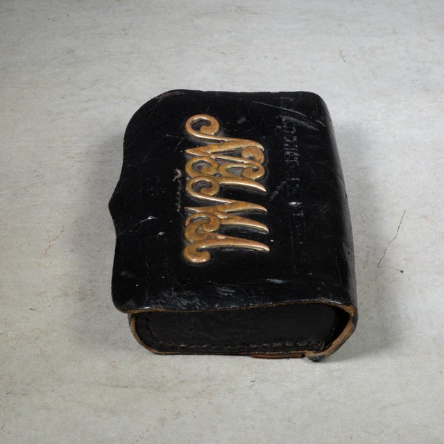 19th C. Indian Wars Era National Guard Leather Ammo Cartridge Box Pouch c.1870 For Sale - Image 4 of 8