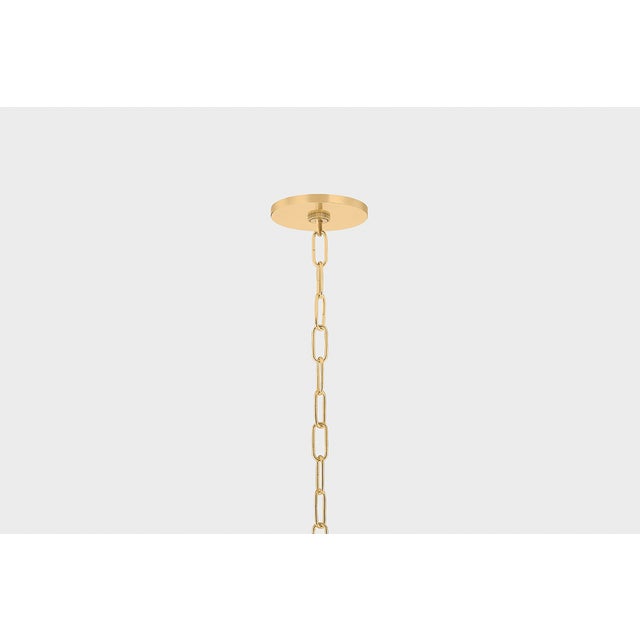 Mitzi Mitzi Keilah 36 in. 1 Light Pendant in Aged Brass Finish For Sale - Image 4 of 8