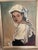 Wood Late 20th Century Portrait Oil Painting of a Lady, Framed For Sale - Image 7 of 11