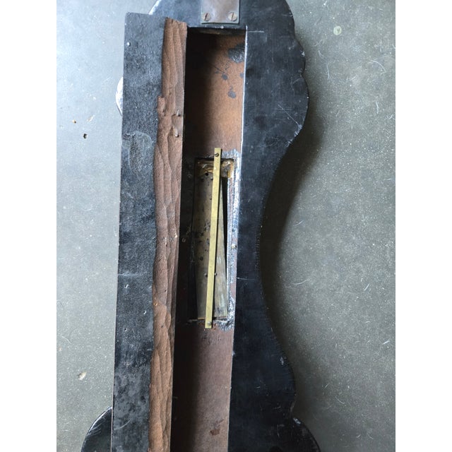 19th C Papier Mache Victorian Barometer Not Working For Sale - Image 10 of 11