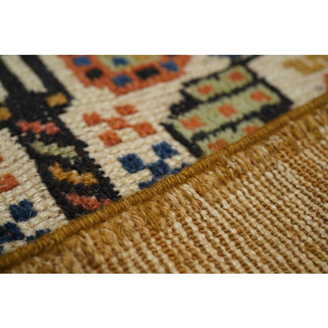 19th Century Antique Sarab Rug 3'9'' X 5'7'' For Sale - Image 5 of 8
