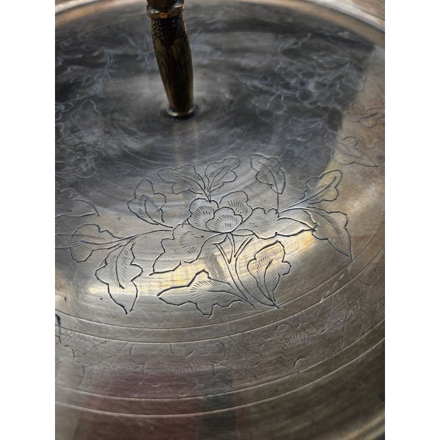 Vintage Brass Tidbit Tray For Sale - Image 4 of 4