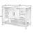 Spritely Home Accent Furniture Reece 48 in. W Wood & Quartz Single Sink Bathroom Vanity, Dark Roast Coffee Wire Brushed For Sale - Image 4 of 11