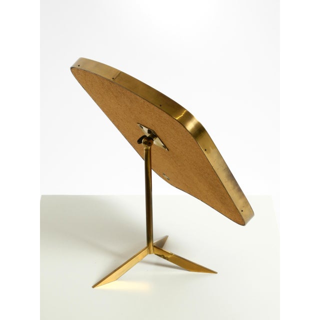 Large Vintage Adjustable Brass Table Mirror by Zier Form, 1950s For Sale - Image 15 of 18