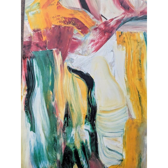 Willem De Kooning, Abstract Composition Poster, Limited Edition Offset Lithograph, 1990 For Sale - Image 4 of 8