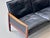 Mid-Century Sofa in Rosewood and Black Cowhide Leather by Hans Olsen for Vatne Møbler For Sale - Image 13 of 18