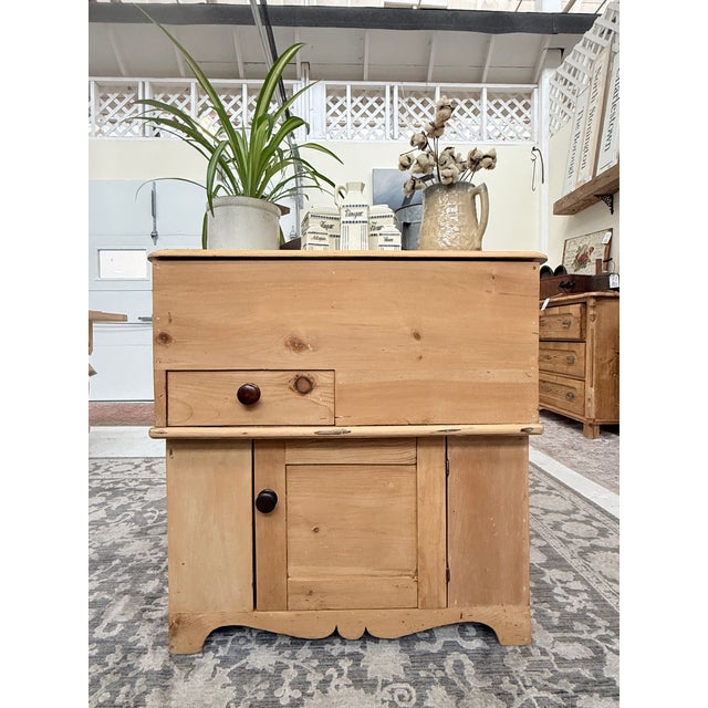 Antique Scrubbed Pine Sugar Chest For Sale - Image 9 of 15
