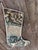 Vintage Turkish Hand-Knotted Wool Rug Christmas Stocking in Brown & Navy Medallion For Sale - Image 4 of 8