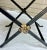 Metal Vintage Oscar Bach Style Newly Painted and Hand Gilt Iron X Base Bench/Stool For Sale - Image 7 of 11