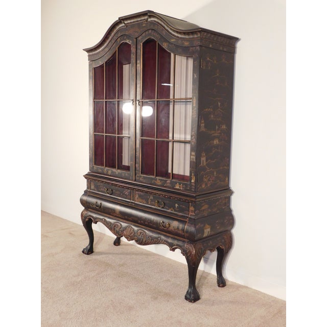 Drexel Heritage Chinoiserie 2 Piece Breakfront China Chairish