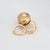 Vintage 60s Folding Picture Ball Orb Pendant Charm 14k Gold Celestial Stars For Sale - Image 4 of 5