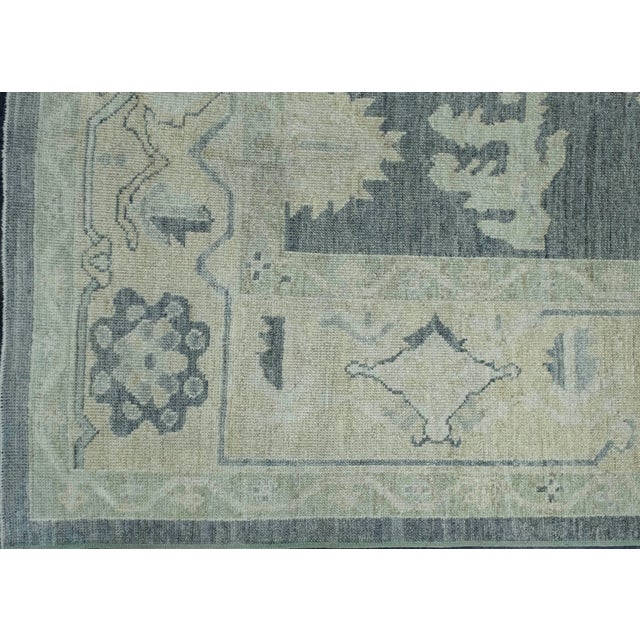 Turkish Oushak Rug 9'9" x 13'11" #18635 For Sale - Image 4 of 8