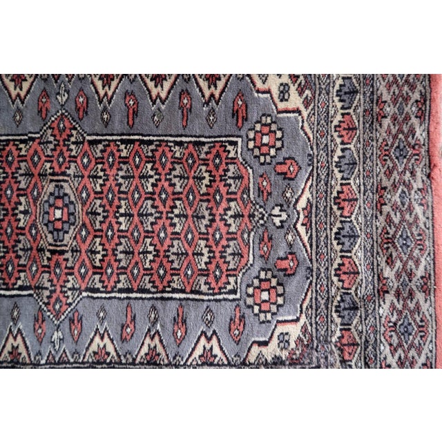 1950s, Handmade Vintage Uzbek Bukhara Rug 2.1' X 3.1' For Sale In New York - Image 6 of 10