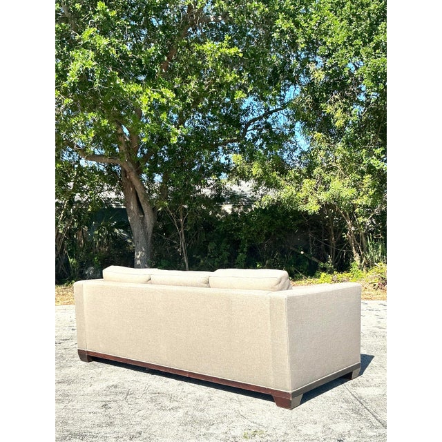 Late 20th Century Vintage Regency Sofa After Barbara Berry for Baker For Sale - Image 5 of 12