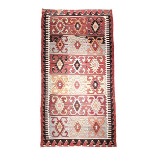 Vintage Multi Color Combination Kilim For Sale