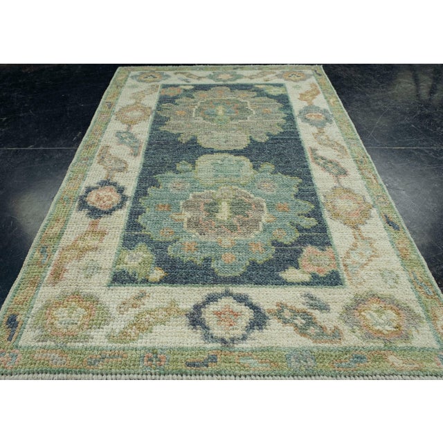 Early 21st Century Turkish Oushak Rug 2' x 3'3" #17461 For Sale - Image 5 of 8