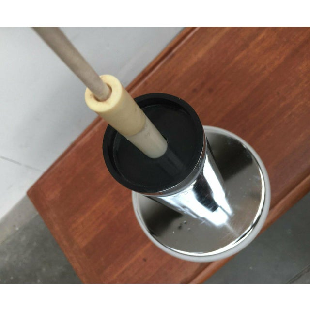 Mid-Century Space Age German Model P105 Glass and Chrome Pendant Lamps from Staff, 1960s, Set of 2 For Sale - Image 6 of 18