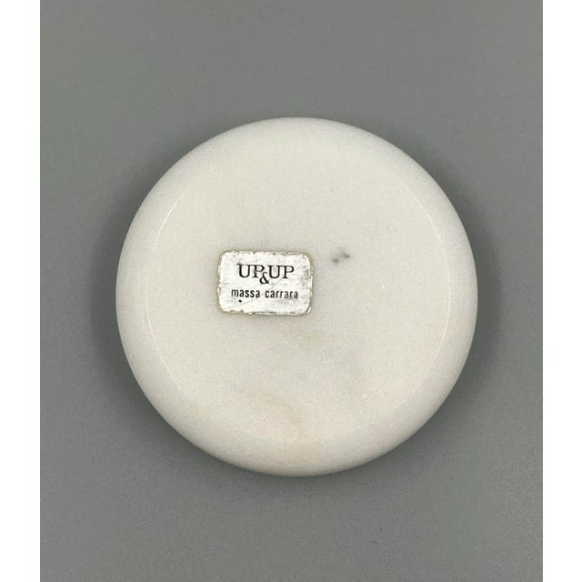 Small Shell Ashtray in Carrara Marble from Up & Up, Italy, 1970s For Sale - Image 4 of 6