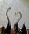 Antiqued Murano Glass Black Swans from Seguso, 1970s, Set of 2 For Sale - Image 10 of 13