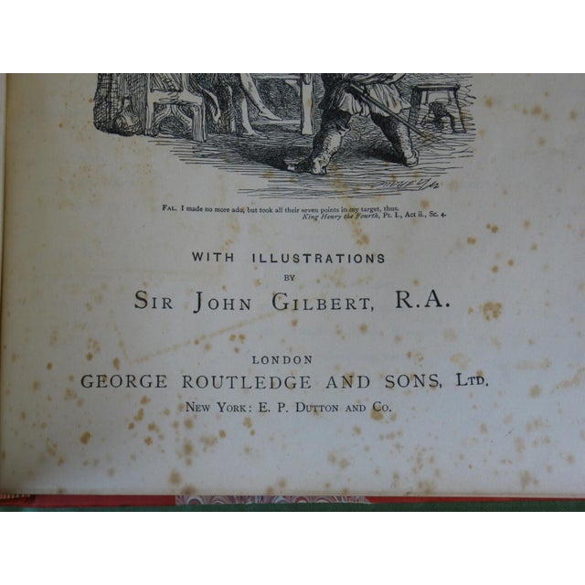 Antique Book Shakespeare Fine Rebinding Howard Staunton John Gilbert English For Sale - Image 10 of 17