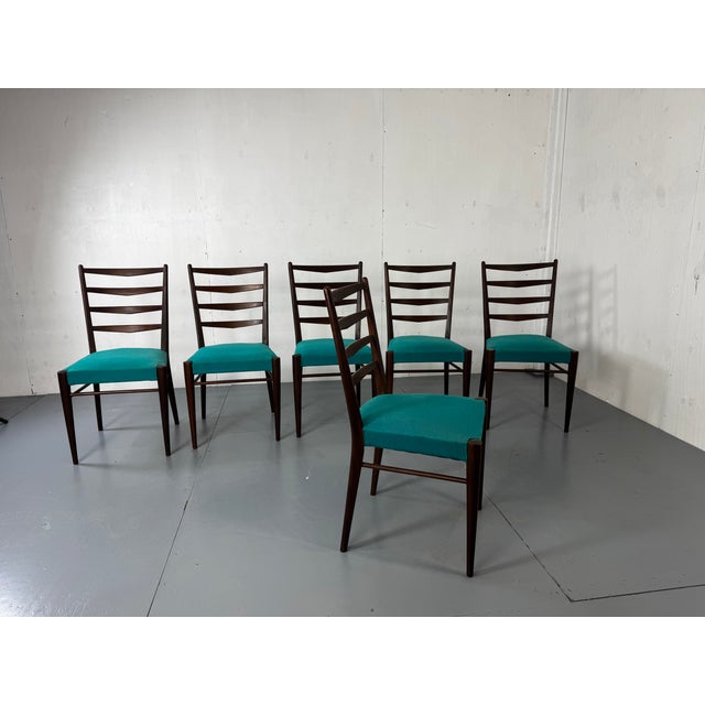 1950s Mid-Century Modernist Danish Teak Dining Chairs by Cees Braakman for Pastoe, 1950s, Set of 6 For Sale - Image 5 of 13