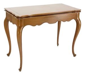 French Provincial Flip Top Console Dining Table w/ Three Leaves Extensions MINT!