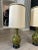1960s Pair of Tall (41”) Green Vintage Lamps For Sale - Image 5 of 12