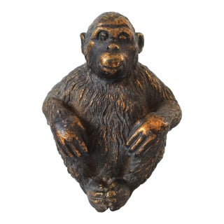 Vintage Seated Monkey Figurine For Sale