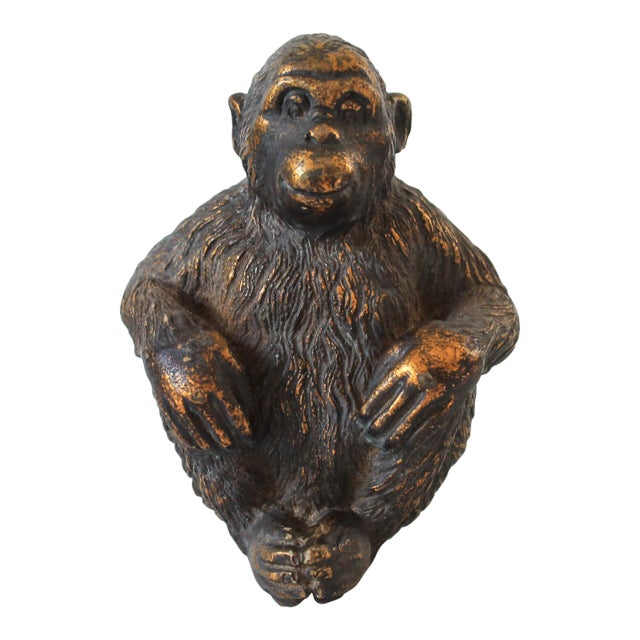 Vintage Seated Monkey Figurine For Sale