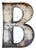 Industrial XL Vintage Upper Case Letter “B” For Sale - Image 3 of 10